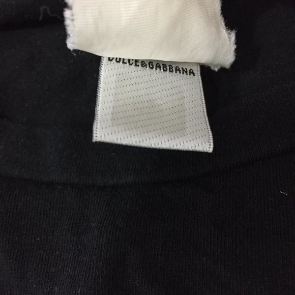 D&G DOLCE & GABBANA Italy Black Silver LOVE Sequin Long Sleeve Shirt - Picture 3 of 8